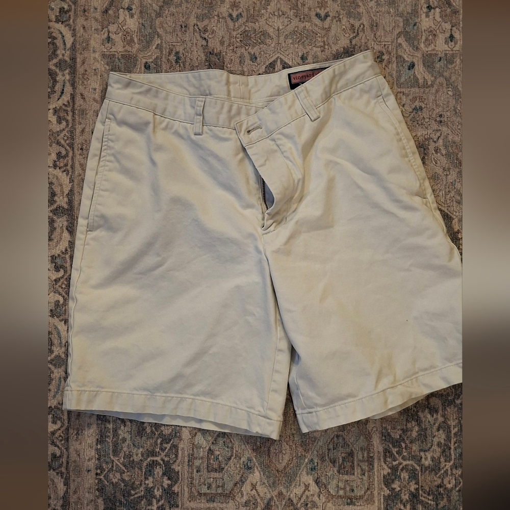 Vineyard Vines Mens 32 Waist Club Short Style Off White Color